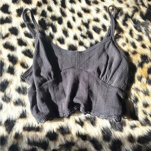 American Eagle Outfitters Charcoal Camisole